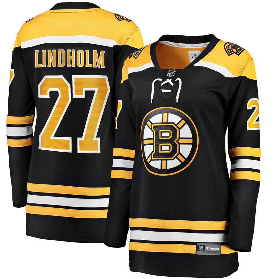 Women's Boston Bruins Hampus Lindholm Fanatics Branded Black Home Breakaway Player Jersey - Jersey