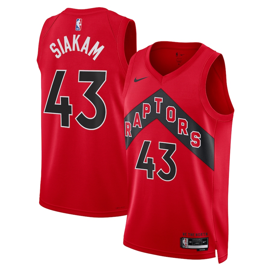 Unisex Toronto Raptors Pascal Siakam Nike Red Swingman Jersey - Icon Edition - Jersey