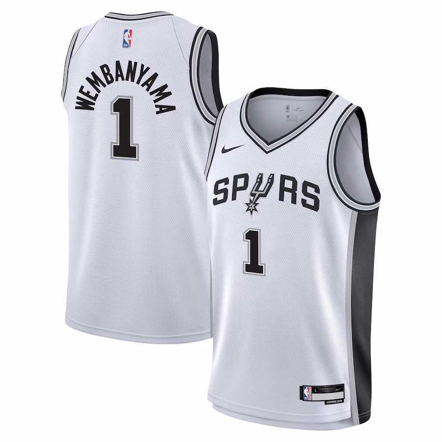 Youth San Antonio Spurs Victor Wembanyama Nike White Swingman Jersey - Association Edition - Jersey