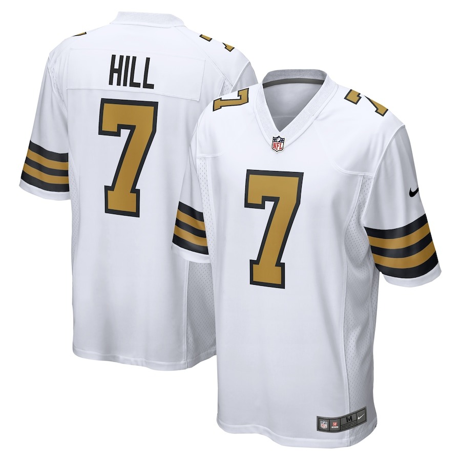 Men's New Orleans Saints Taysom Hill Nike  White Alternate Game Jersey - Jersey