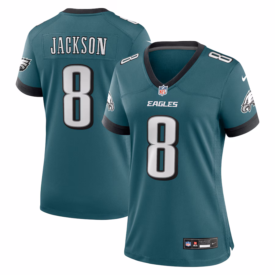 Women's Philadelphia Eagles Adoree' Jackson Nike Midnight Green Team Game Jersey - Jersey