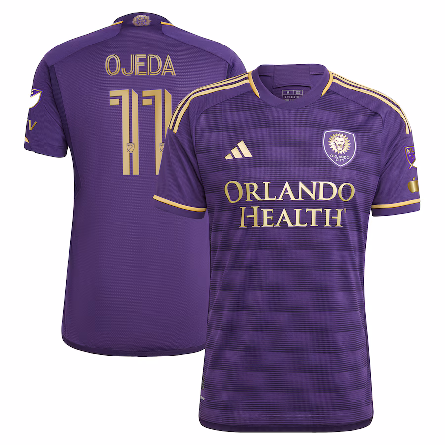 Men's Orlando City SC Martín Ojeda adidas Purple 2023 The Wall Kit Authentic Player Jersey - Jersey