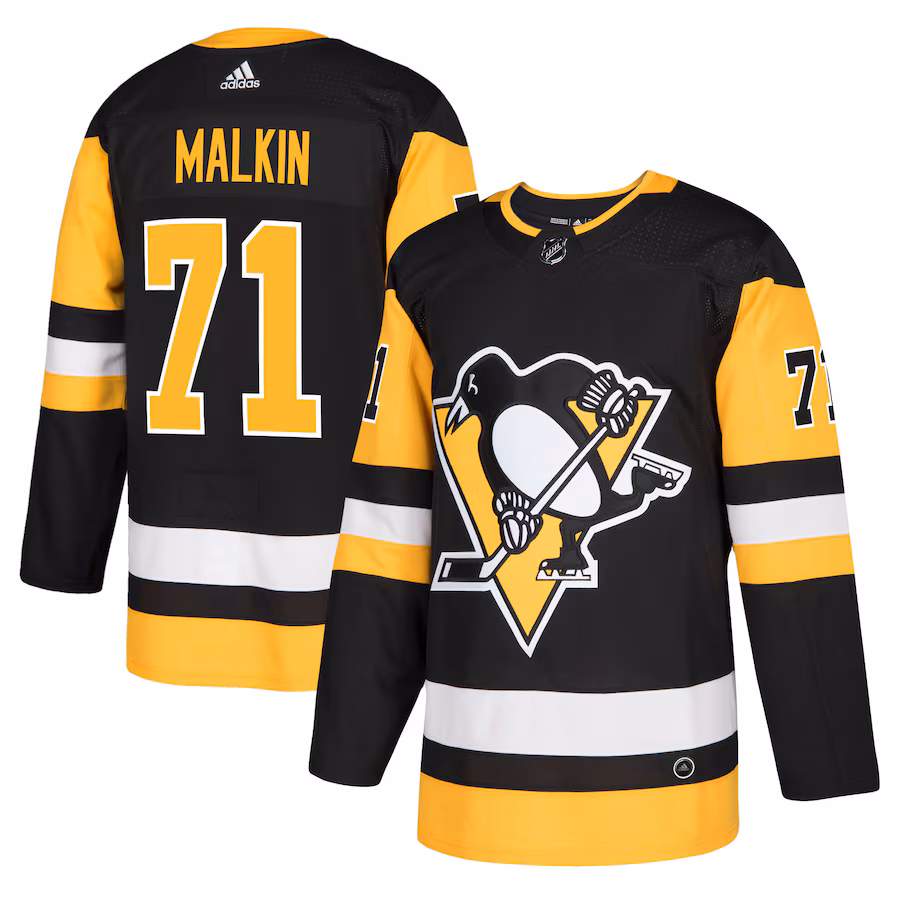Men's Pittsburgh Penguins Evgeni Malkin adidas Black Authentic Player Jersey - Jersey