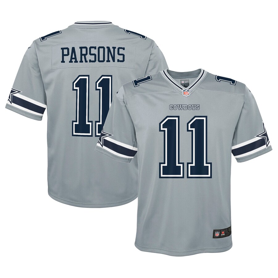 Youth Dallas Cowboys Micah Parsons Nike Gray Inverted Game Jersey - Jersey
