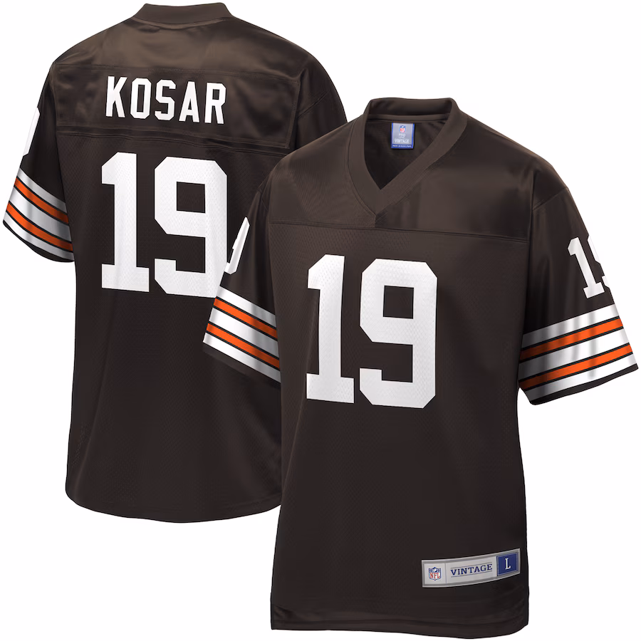 Men's Cleveland Browns Bernie Kosar NFL Pro Line Brown Retired Player Replica Jersey - Jersey