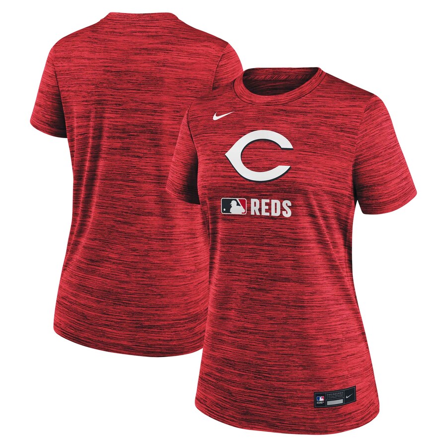 Women's Cincinnati Reds Nike Red Authentic Collection Velocity Performance T-Shirt - Jersey