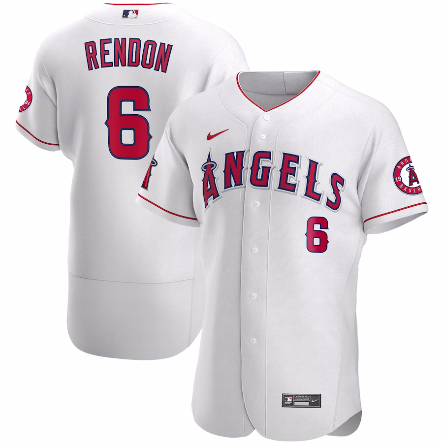 Men's Los Angeles Angels Anthony Rendon Nike White Authentic Player Jersey - Jersey
