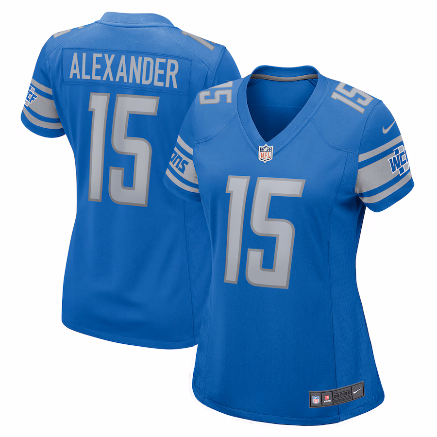 Women's Detroit Lions Maurice Alexander Nike Blue Player Game Jersey - Jersey