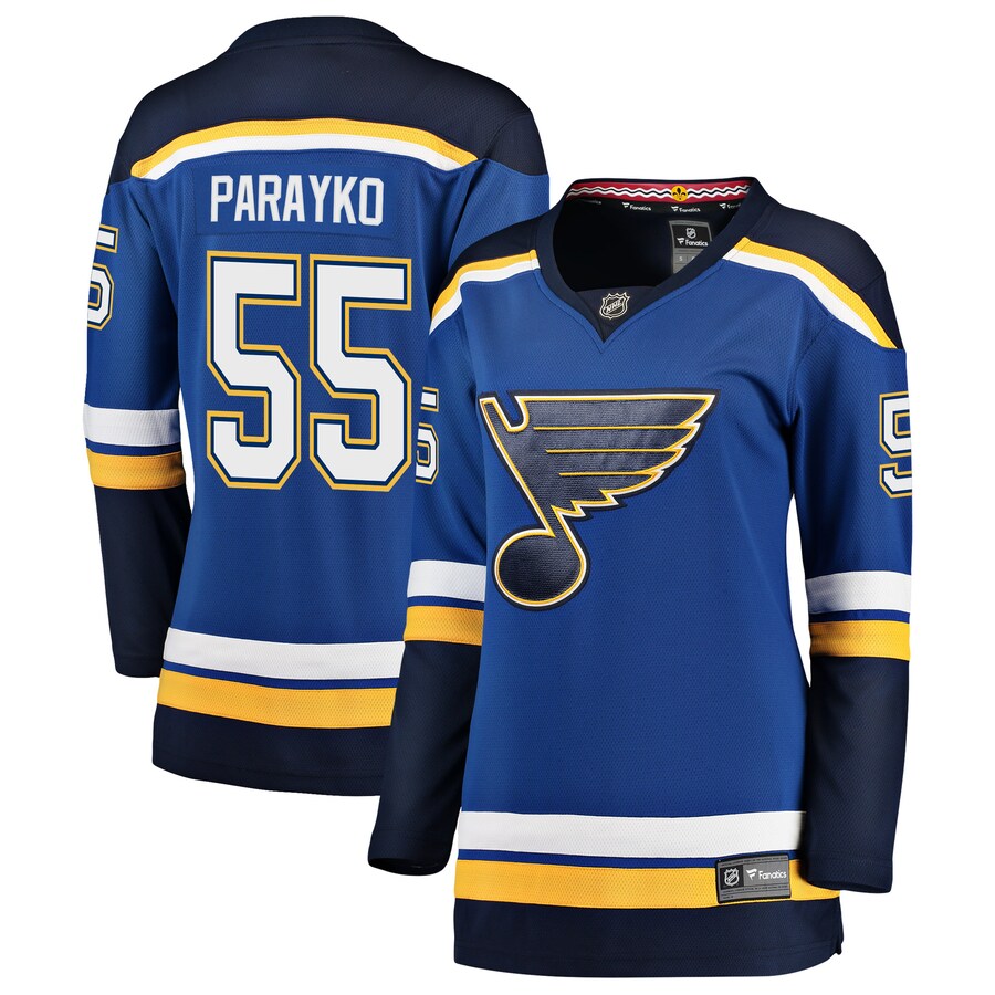 Women's St. Louis Blues Colton Parayko Fanatics Branded Blue Breakaway Player Jersey - Jersey