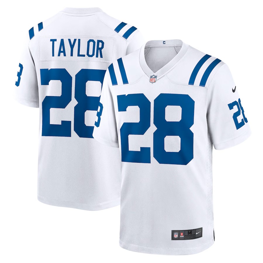 Men's Indianapolis Colts Jonathan Taylor Nike White Player Game Jersey - Jersey