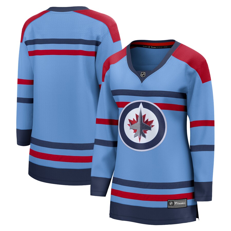 Women's Winnipeg Jets  Fanatics Branded Light Blue Anniversary Premier Breakaway Jersey - Jersey