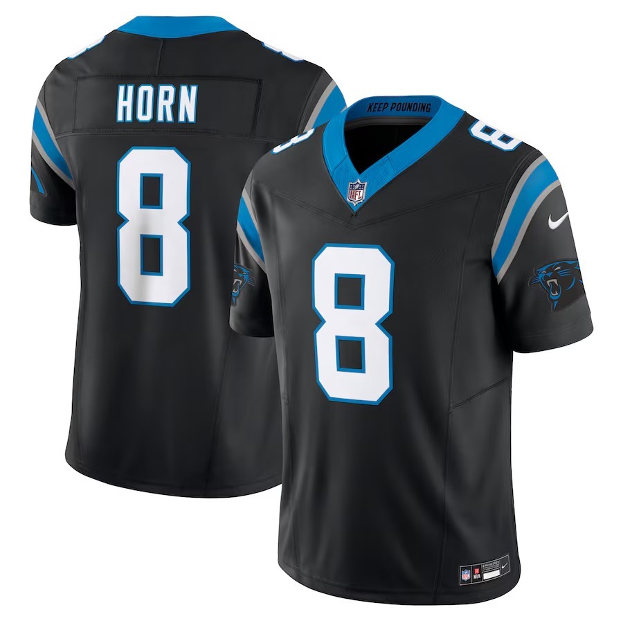 Men's Carolina Panthers Jaycee Horn Nike Black Vapor F.U.S.E. Limited Jersey - Jersey