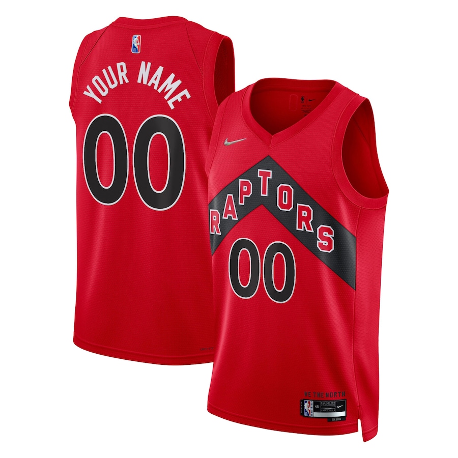 Men's Toronto Raptors Nike Red 2021/22 Diamond Swingman Custom Jersey - Icon Edition - Jersey