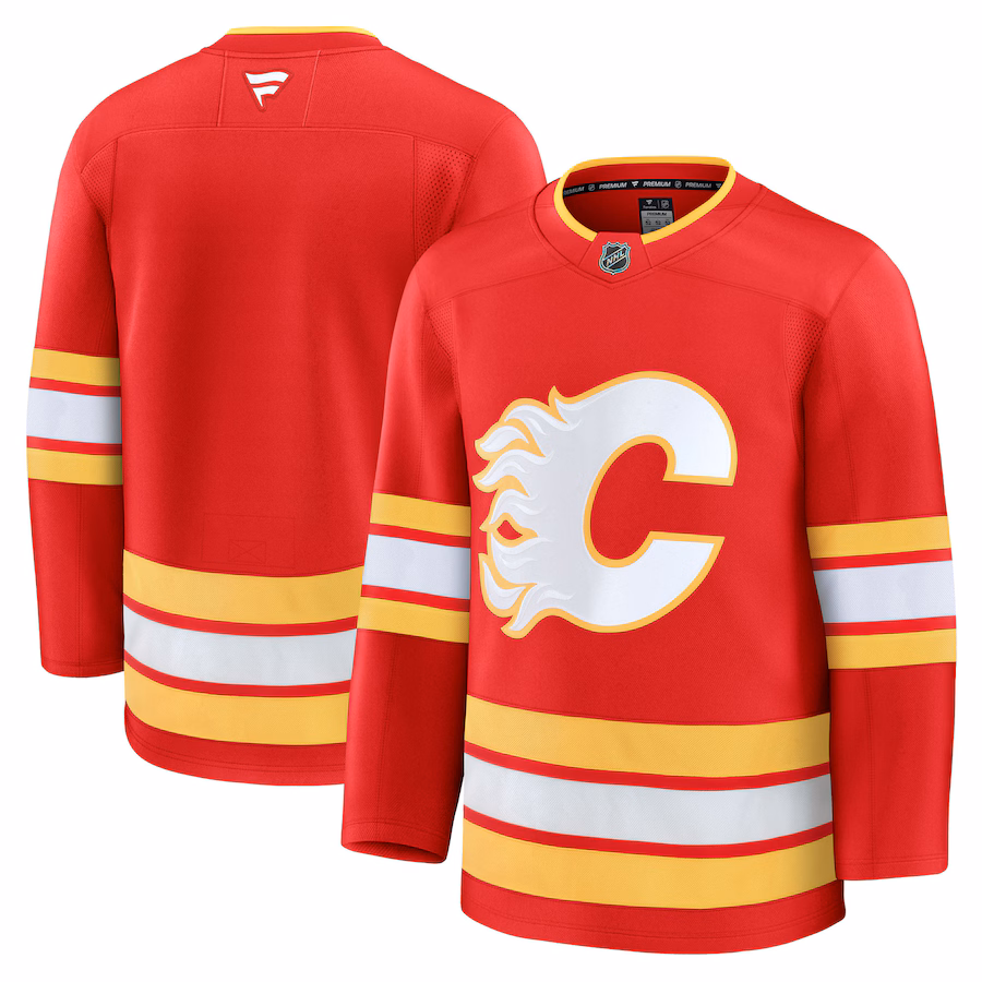 Men's Calgary Flames Fanatics Red Home Premium Jersey - Jersey
