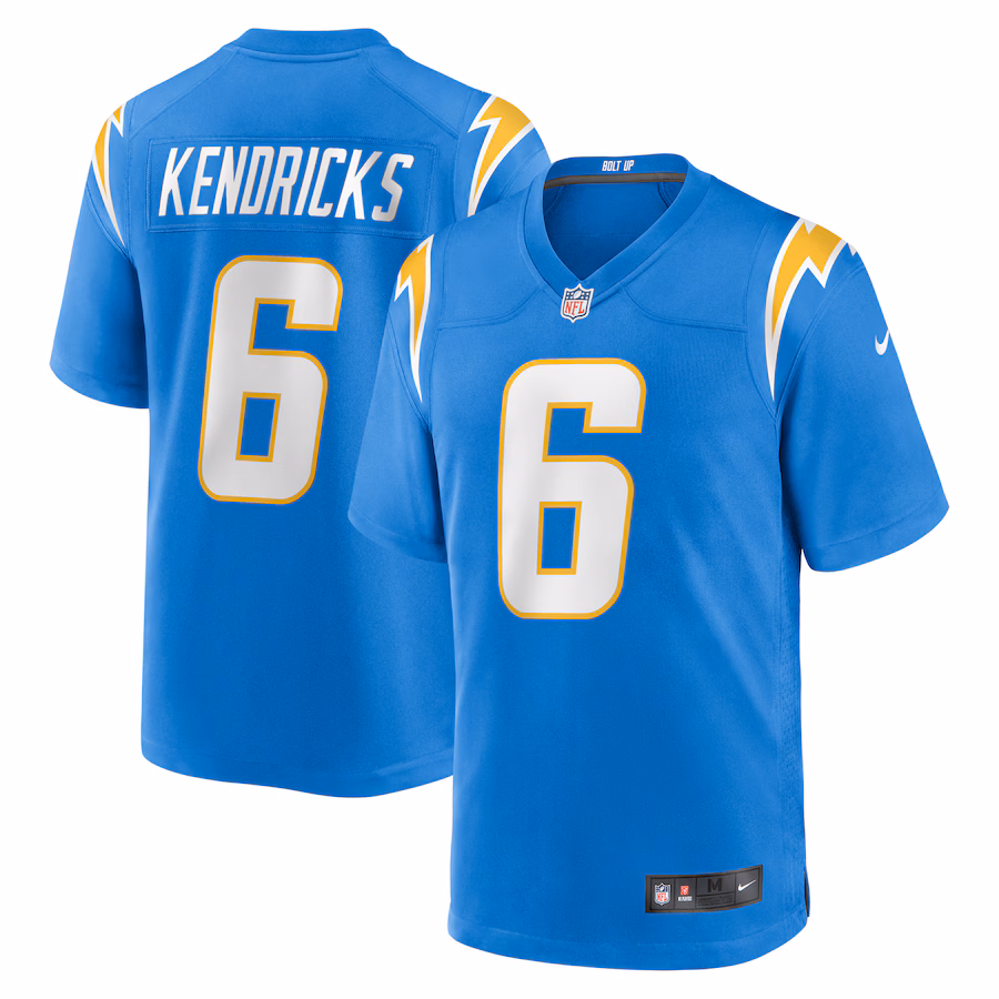 Men's Los Angeles Chargers Eric Kendricks Nike Powder Blue Game Player Jersey - Jersey