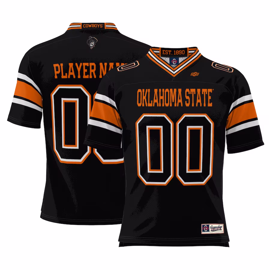 Oklahoma State Cowboys GameDay Greats Youth NIL Pick-A-Player Football Jersey - Black - Jersey