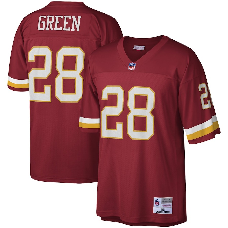 Men's Washington Football Team Darrell Green Mitchell & Ness Burgundy Legacy Replica Jersey - Jersey