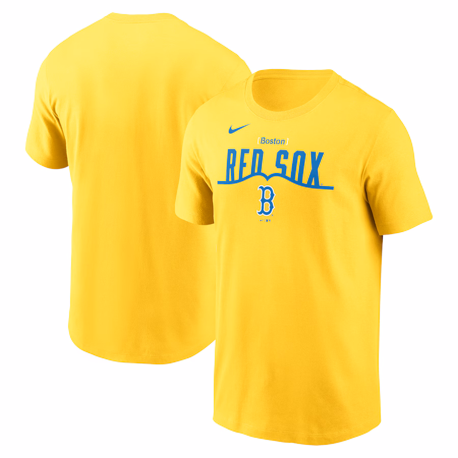 Men's Boston Red Sox Nike Gold City Connect T-Shirt - Jersey