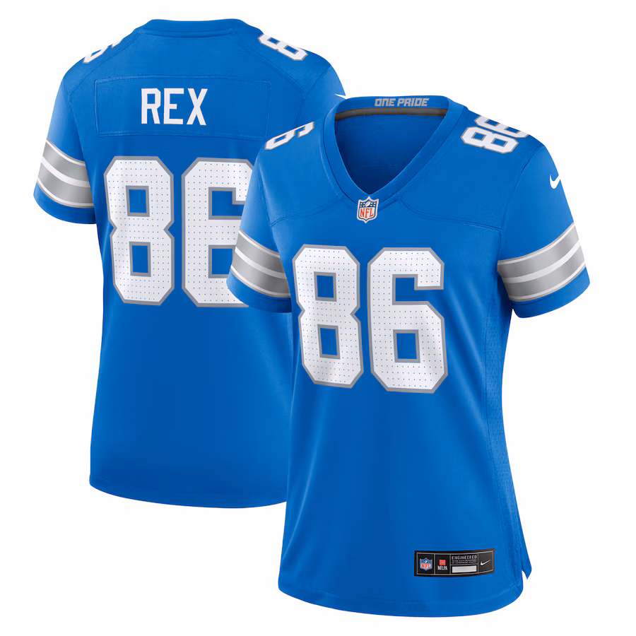 Women's Detroit Lions Isaac Rex Nike  Blue Game Jersey - Jersey