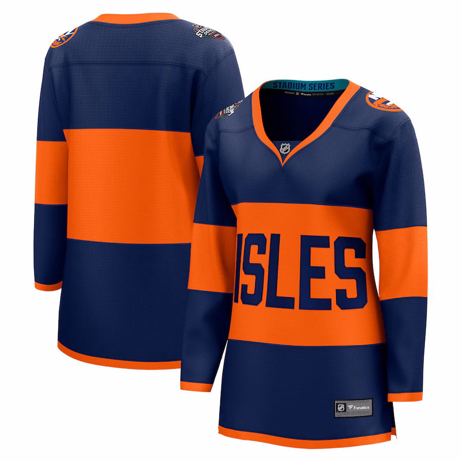 Women's New York Islanders Fanatics Navy 2024 NHL Stadium Series Breakaway Jersey - Jersey