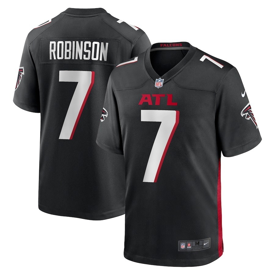 Men's Atlanta Falcons Bijan Robinson Nike Black Game Jersey - Jersey
