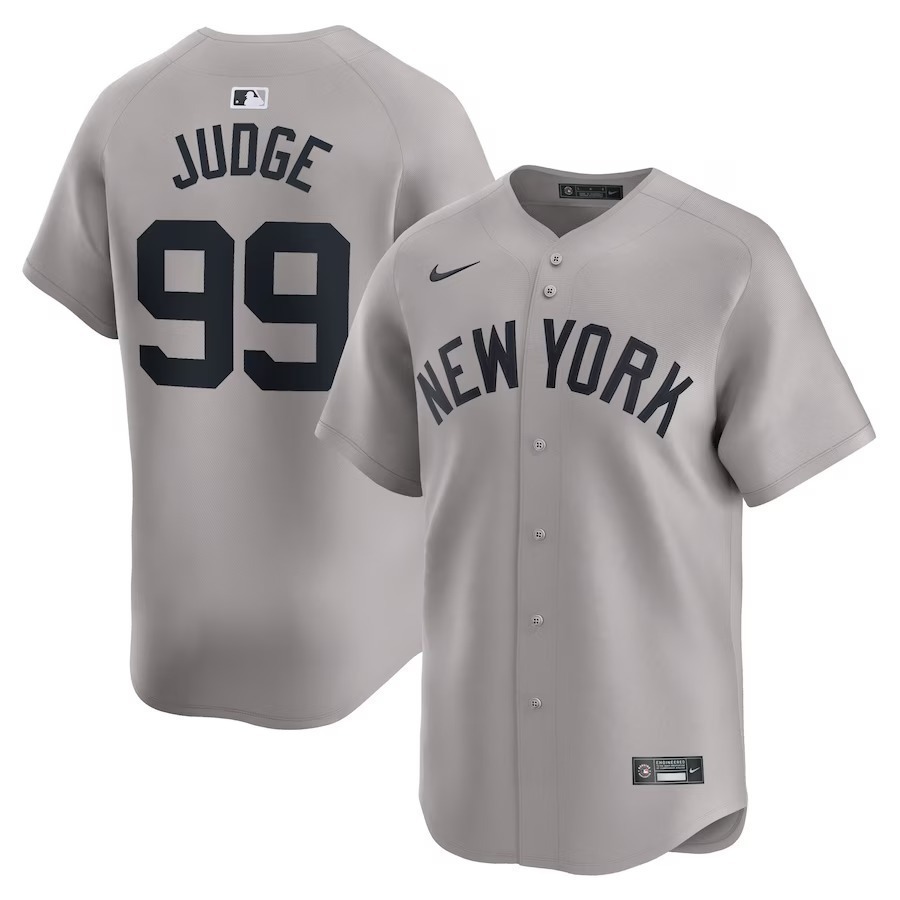 Men's New York Yankees Aaron Judge Nike Gray Away Limited Player Jersey - Jersey