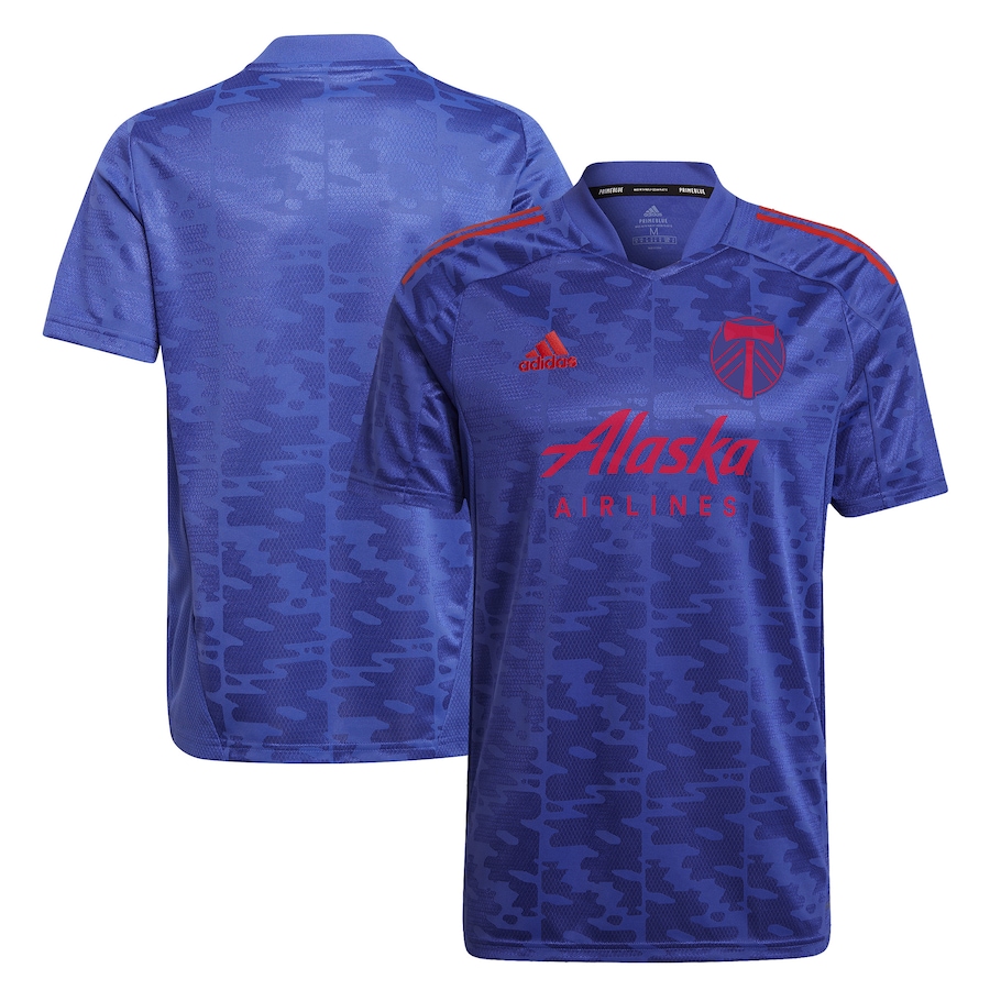 Men's Portland Timbers adidas Blue 2022 Primeblue Replica Jersey - Jersey
