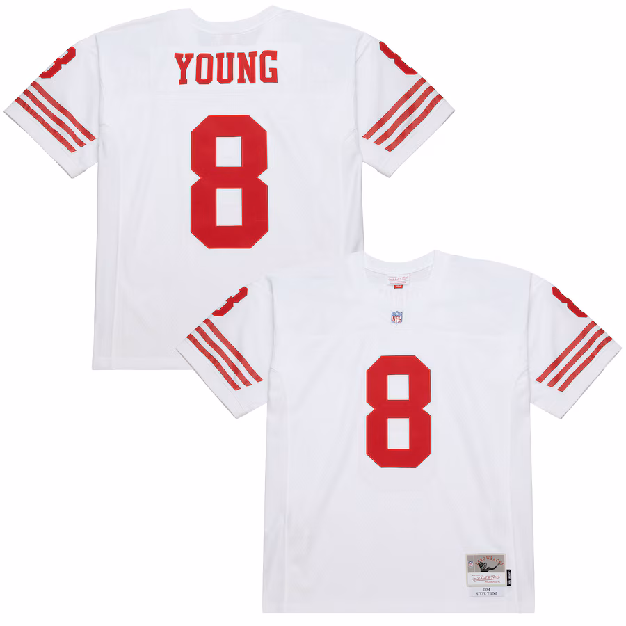 Men's San Francisco 49ers Steve Young Mitchell & Ness White 1994 Legacy Replica Jersey - Jersey