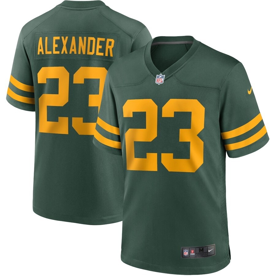 Men's Green Bay Packers Jaire Alexander Nike Green Alternate Game Player Jersey - Jersey