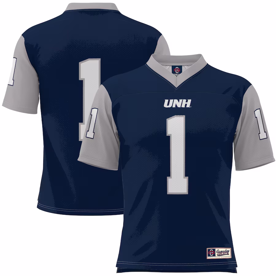 #1 New Hampshire Wildcats GameDay Greats Football Jersey - Navy - Jersey