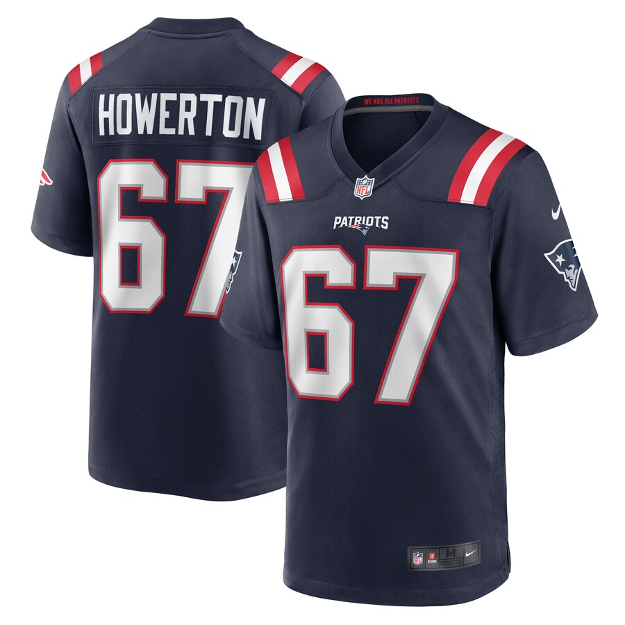 Men's New England Patriots Hayden Howerton Nike Navy Home Game Player Jersey - Jersey