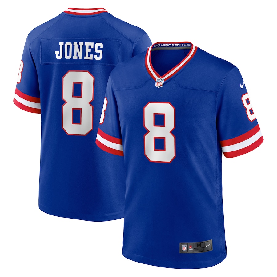 Men's New York Giants Daniel Jones Nike Royal Classic Player Game Jersey - Jersey