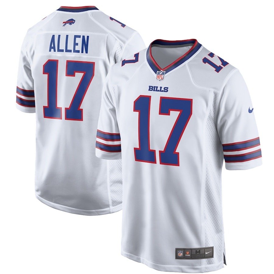 Men's Buffalo Bills Josh Allen Nike White Game Player Jersey - Jersey
