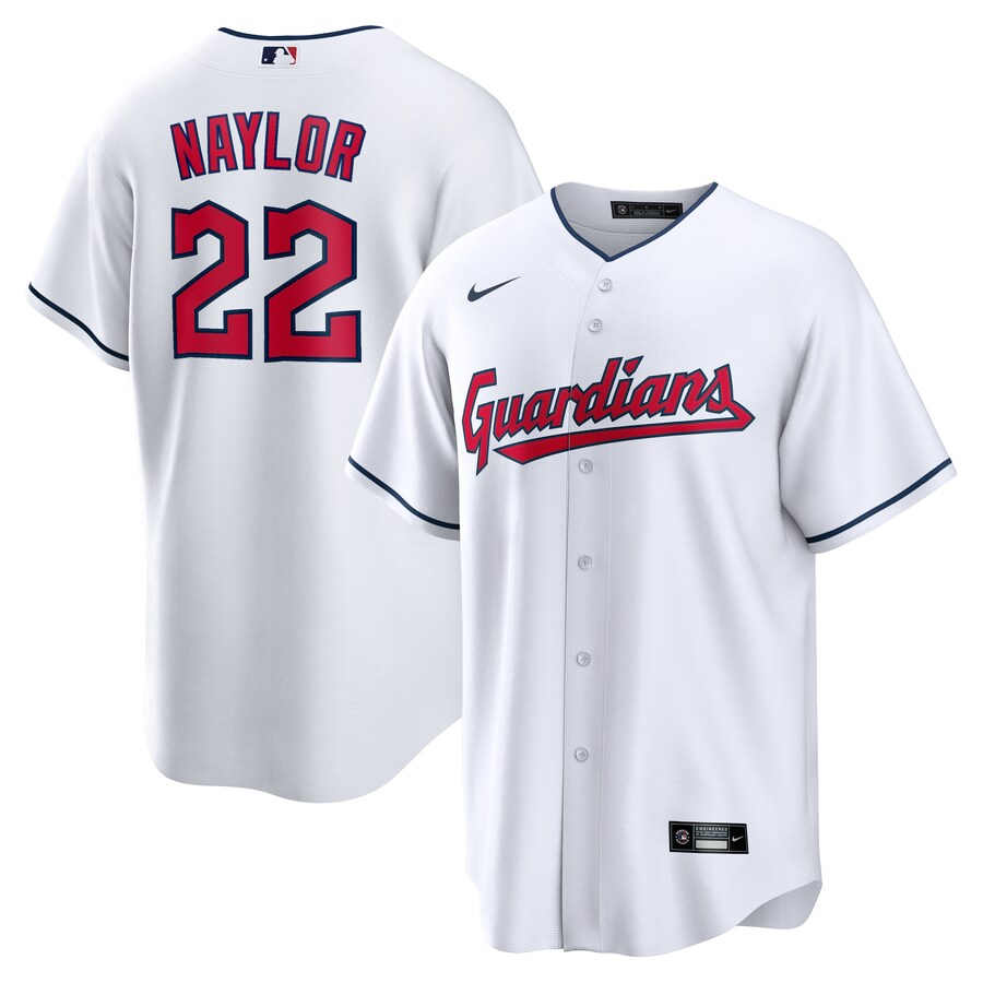 Men's Cleveland Guardians Josh Naylor Nike White Home Replica Jersey - Jersey