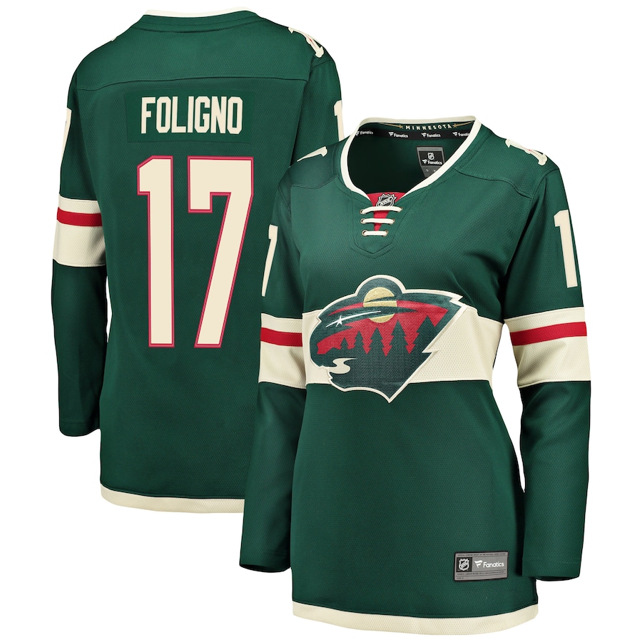 Women's Minnesota Wild Marcus Foligno Fanatics Green Breakaway Player Jersey - Jersey