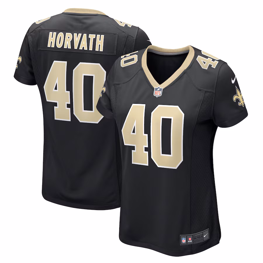 Women's New Orleans Saints Zander Horvath Nike  Black  Game Jersey - Jersey