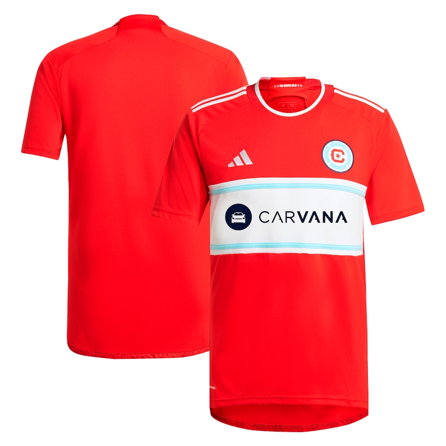 Men's Chicago Fire  adidas Red 2024 Return To Red Replica Jersey - Jersey