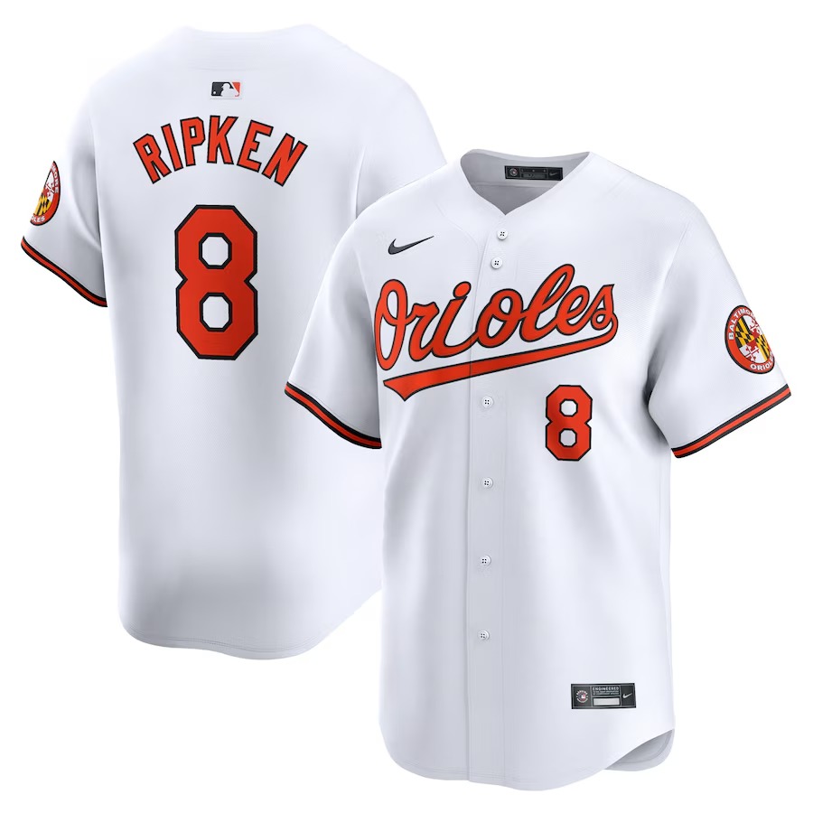 Men's Baltimore Orioles Cal Ripken Jr. Nike White Home Limited Player Jersey - Jersey