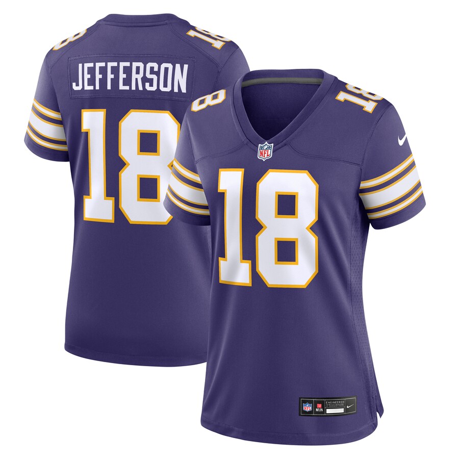 Women's Minnesota Vikings Justin Jefferson Nike Purple Player Jersey - Jersey