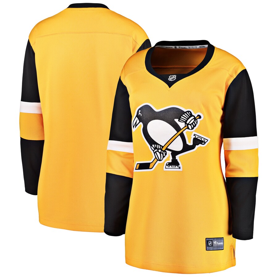 Women's Pittsburgh Penguins Fanatics Branded Gold Alternate Breakaway Jersey - Jersey