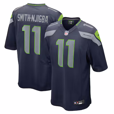 Men's Seattle Seahawks Jaxon Smith-Njigba Nike College Navy Game Jersey - Jersey