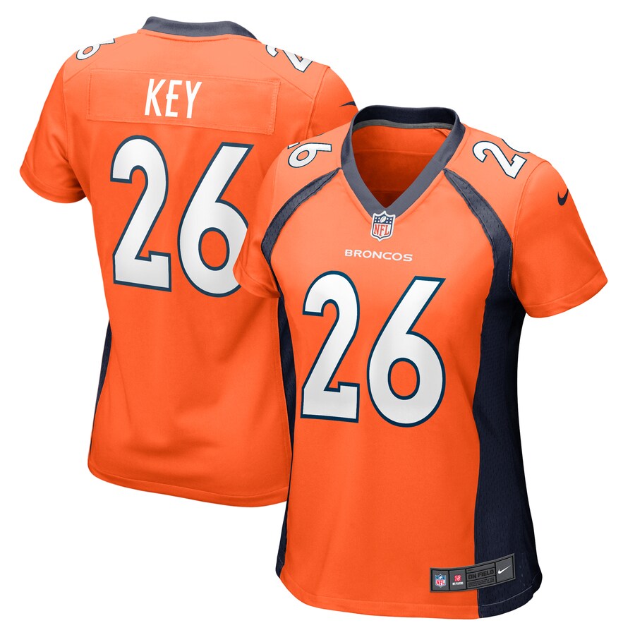 Women's Denver Broncos Devon Key Nike  Orange Team Game Jersey - Jersey