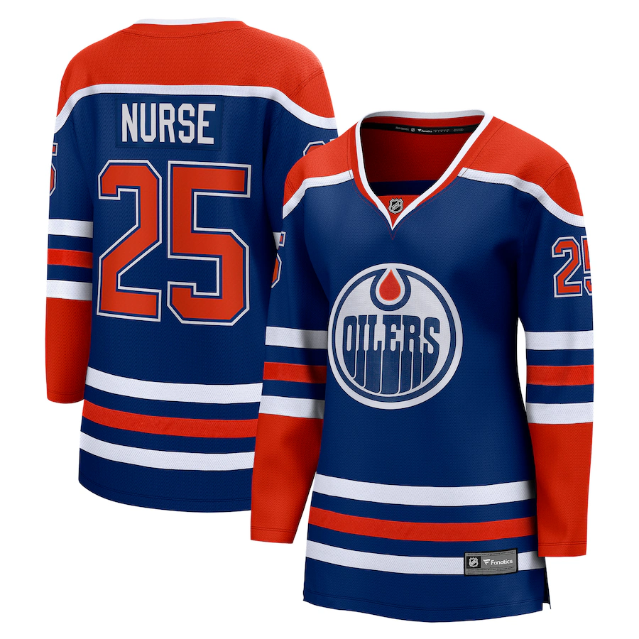 Women's Edmonton Oilers Darnell Nurse Fanatics Royal Home Breakaway Player Jersey - Jersey