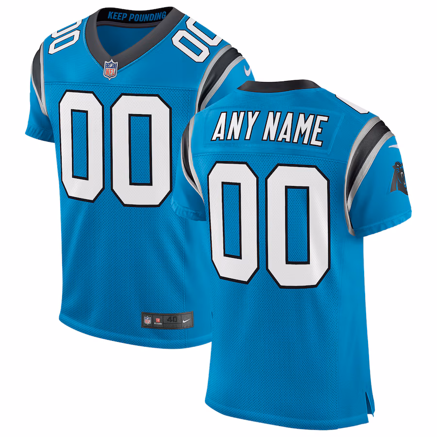 Men's Carolina Panthers Nike Blue Classic Elite Custom Jersey - Jersey