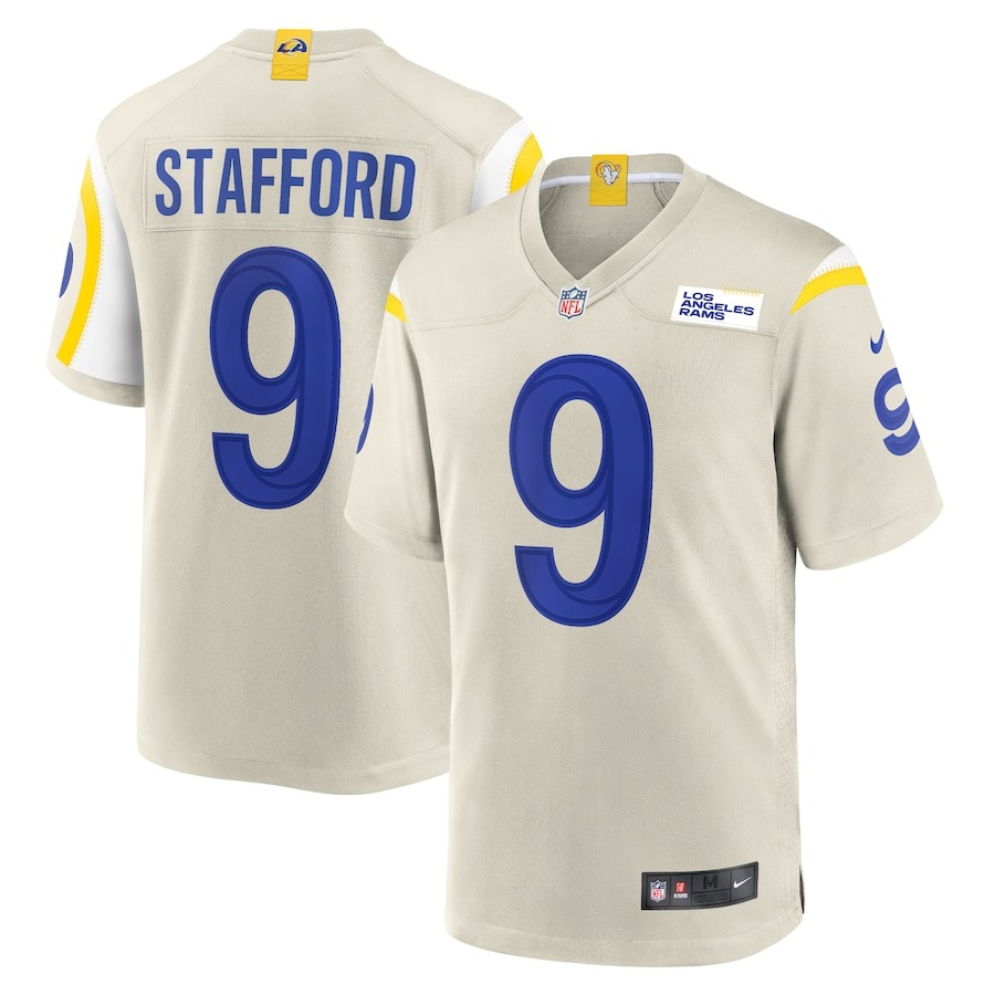 Men's Los Angeles Rams Matthew Stafford Nike Bone Game Jersey - Jersey