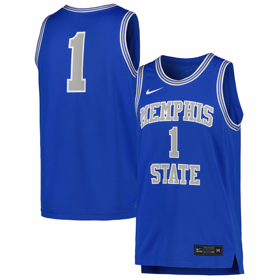 Men's Nike Royal Memphis Tigers Replica Basketball Jersey - Jersey