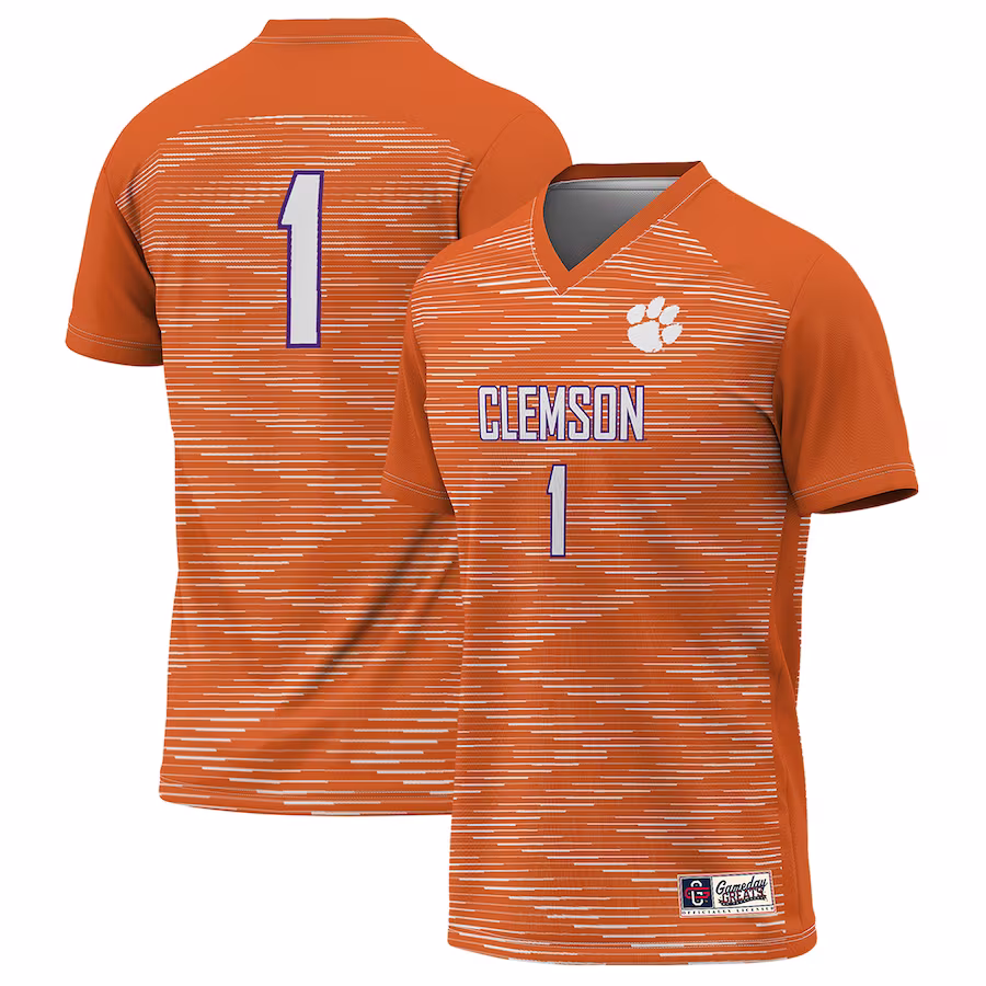#1 Clemson Tigers GameDay Greats Unisex Lightweight Soccer Jersey - Orange - Jersey