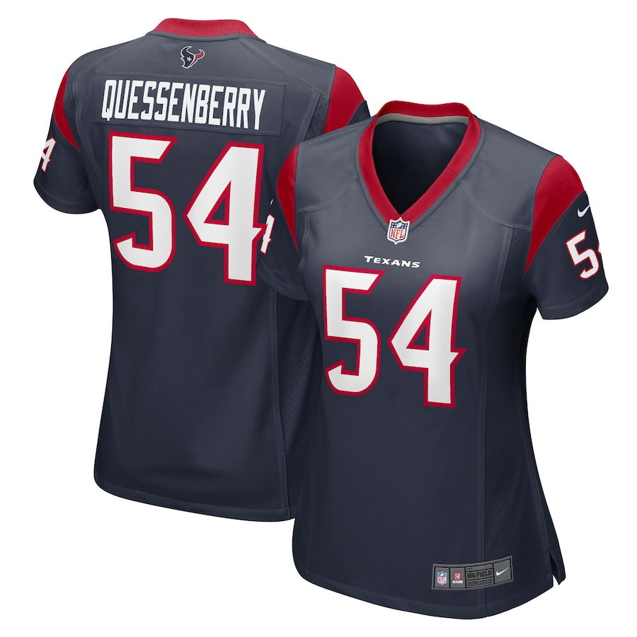 Women's Houston Texans Scott Quessenberry Nike Navy Game Player Jersey - Jersey