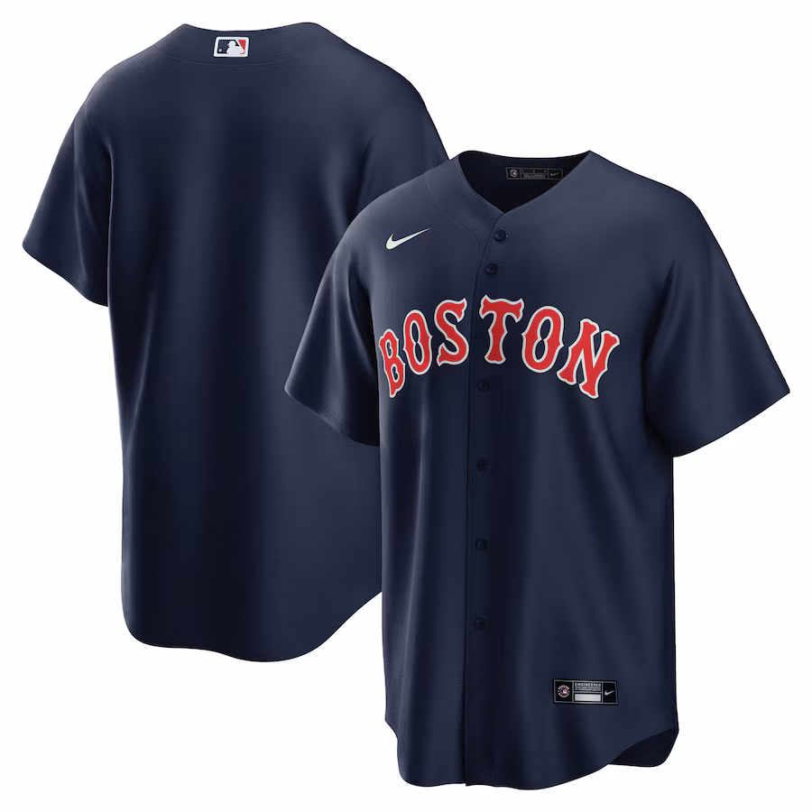 Men's Boston Red Sox Nike Navy Alternate Replica Team Jersey - Jersey