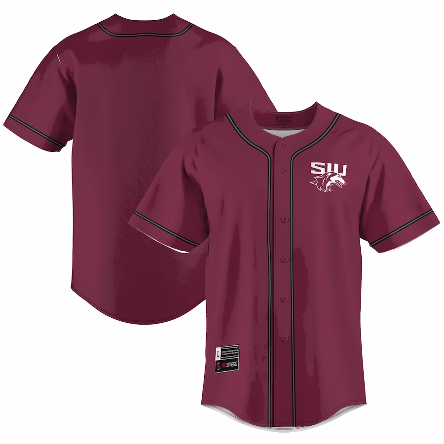 Southern Illinois Salukis GameDay Greats  Lightweight Baseball Jersey - Maroon - Jersey